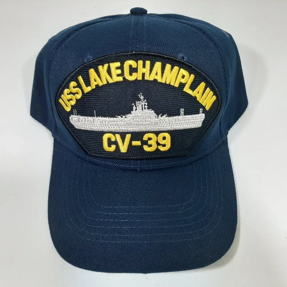 U.S. Navy USS Lake Champlain CV-39 Men's Patch Cap